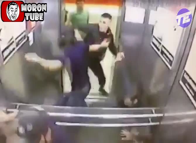 Video :Whoa, he runs three people by himself